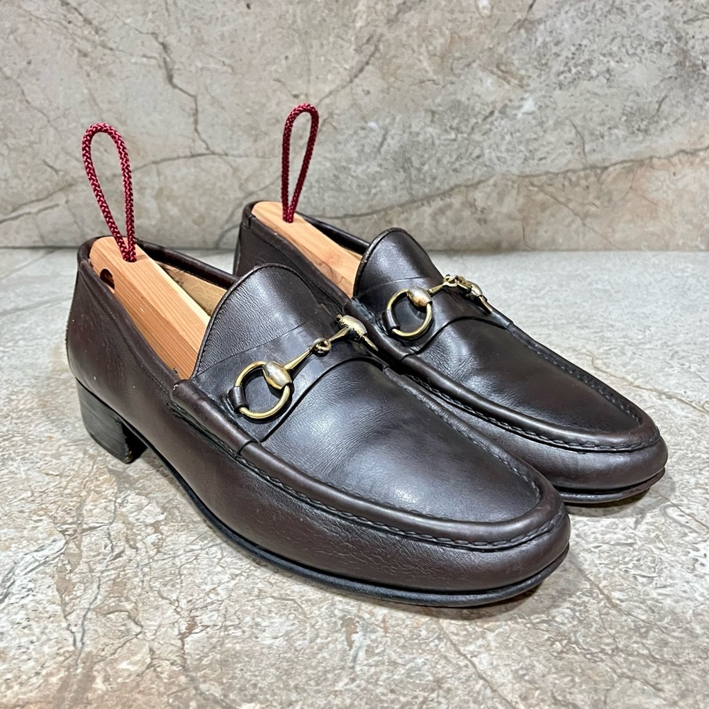 Gucci 1953 Horsebit Brown Leather Classic Loafers - Picture 3 of 9